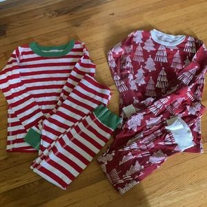 2 pairs Kid’s Christmas PJs - Hanna Andersson and Burt’s Bees 🐝